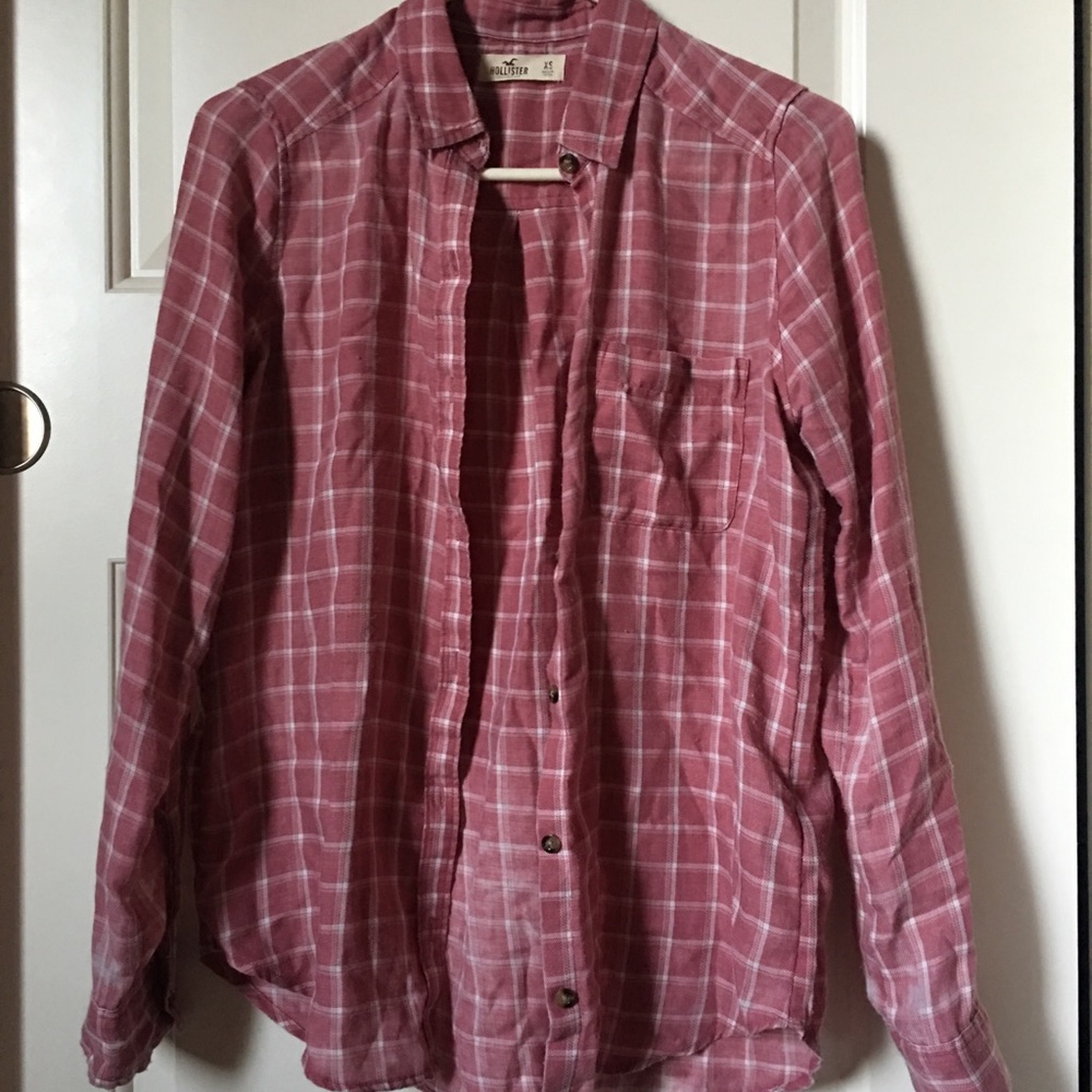 light red & white flannel